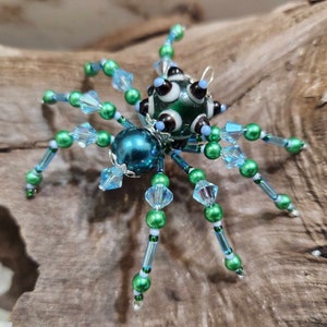 Christmas Spider Ornament with Christmas Spider Legend, OOAK,  Spider Ornament, Holiday Ornament, Christmas Ornaments Jesse James,