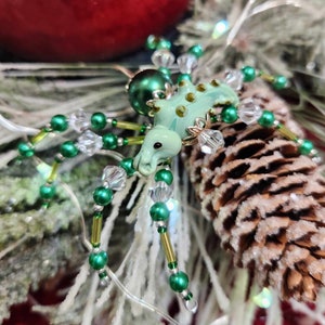 Christmas Spider Ornament with Christmas Spider Legend, OOAK,  Spider Ornament, Holiday Ornament, Christmas Ornaments  Spider