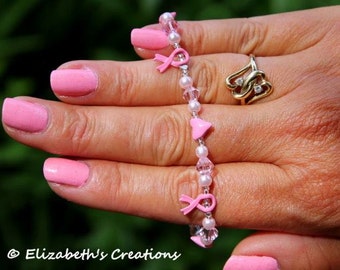 Save the Tata&#39;s Bracelet, Breast Cancer Awarenesss Bracelet, Breast Cancer Bracelet, Breast Cancer Survivor,