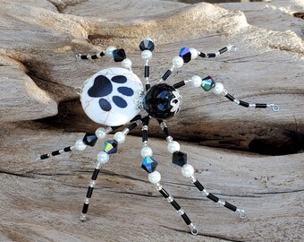 Christmas Spider Ornament with Swarovski Crystals, Holiday Legend Gift