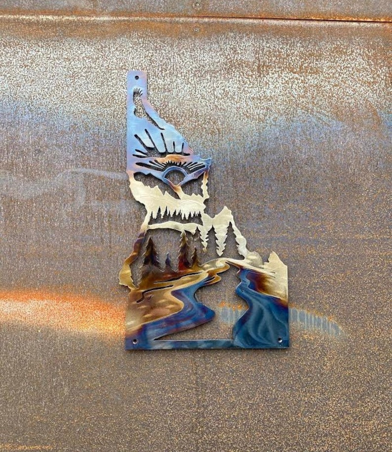 Idaho Home Decor Metal Wall Art/ Sign Etsy