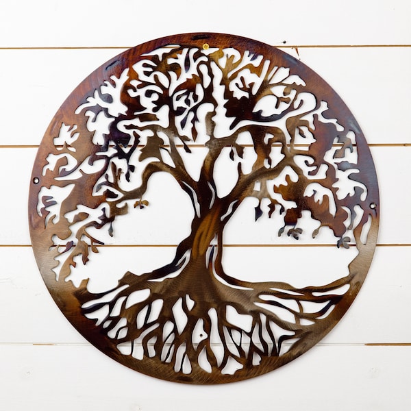 Family Tree Metal Wall Art Etsy