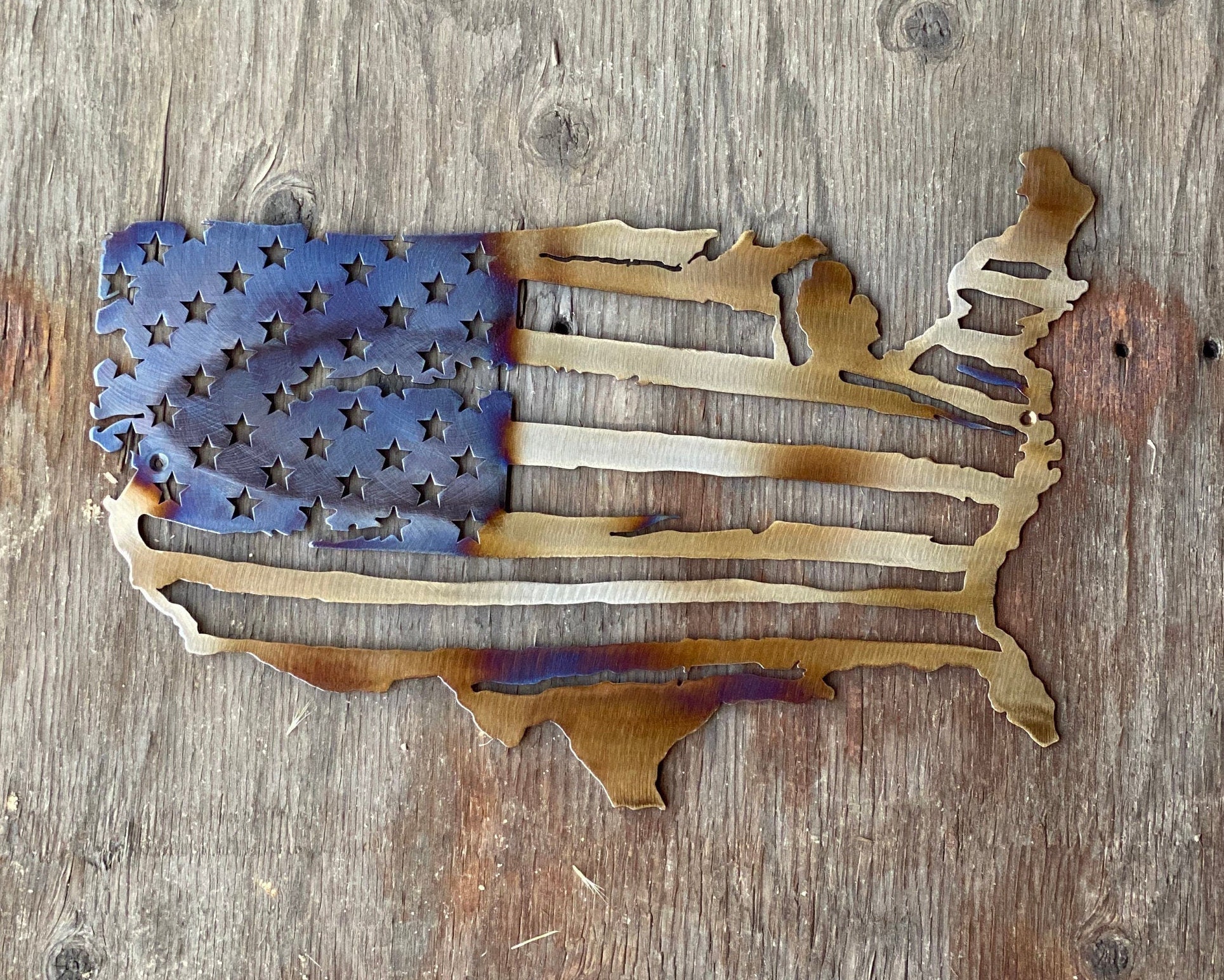 American Flag | Metal Wall Art | Metal Home Decor | USA | America ...