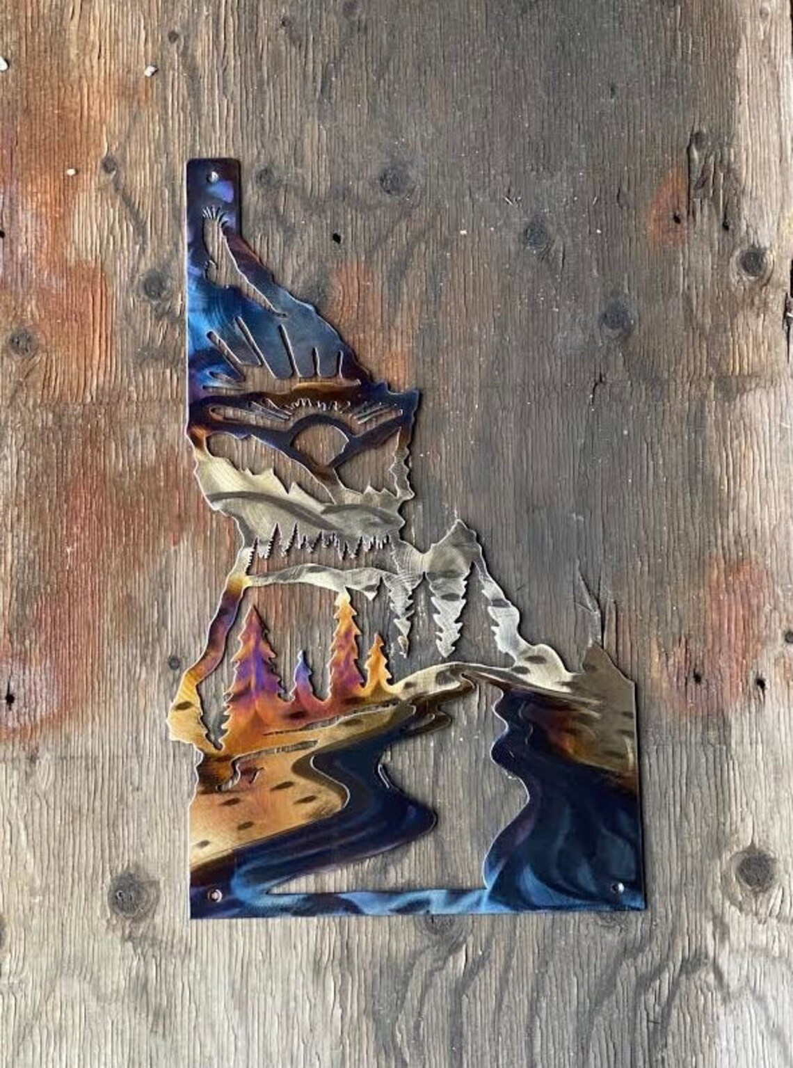 Idaho Home Decor Metal Wall Art/ Sign Etsy