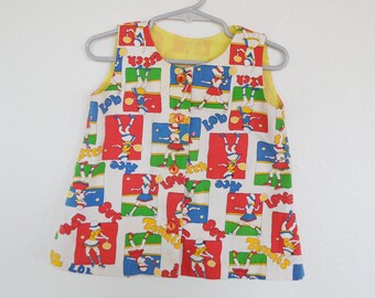 Vintage 70's Homemade Baby Tennis Dress  12 Months