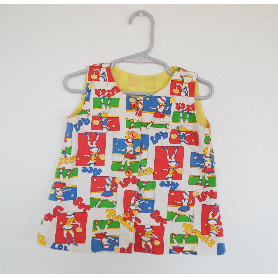 Vintage 70's Homemade Baby Tennis Dress 12 Months Etsy