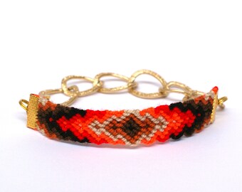 Chunky Chain Friendship Bracelet. Sunsubiro.