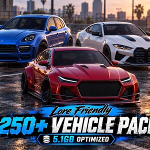 Lore Friendly 250+ Vehicle Pack | 5.1GB Optimized | HD Textures |