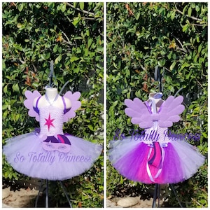 Twilight sparkle inspired tutu dress set/Pony tutu dress/Halloween tutu costume/Birthday tutu