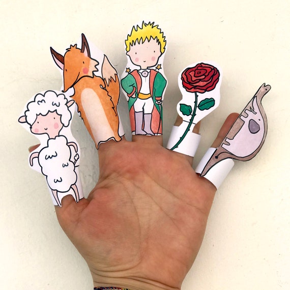 The Little Prince Paper Finger Puppets By Curmilla Printable Etsy