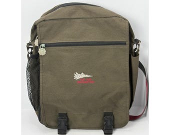 Air-Tex Top Gun Recognition Messenger Bag Olive Green Canvas Field Bag