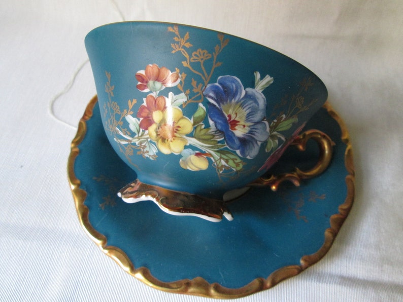 Vintage German Tea Cup and Saucer Etsy