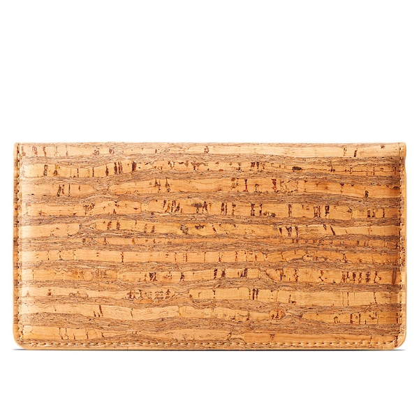 Vegan Wallet Women - Personalized Engraved Gift - Sustainable Cork - Cool Unique Gifts in Brown, Black, Natural