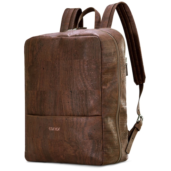 Cork Backpack for Men Vegan Laptop Backpack Student Work Bag Vegan Bag Men AirTag Holder Vegan Gift Mens Etsy Ireland