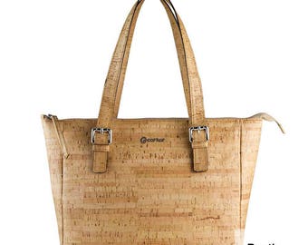 Vegan Cork Handbag: Women's Non-Leather Tote Bag