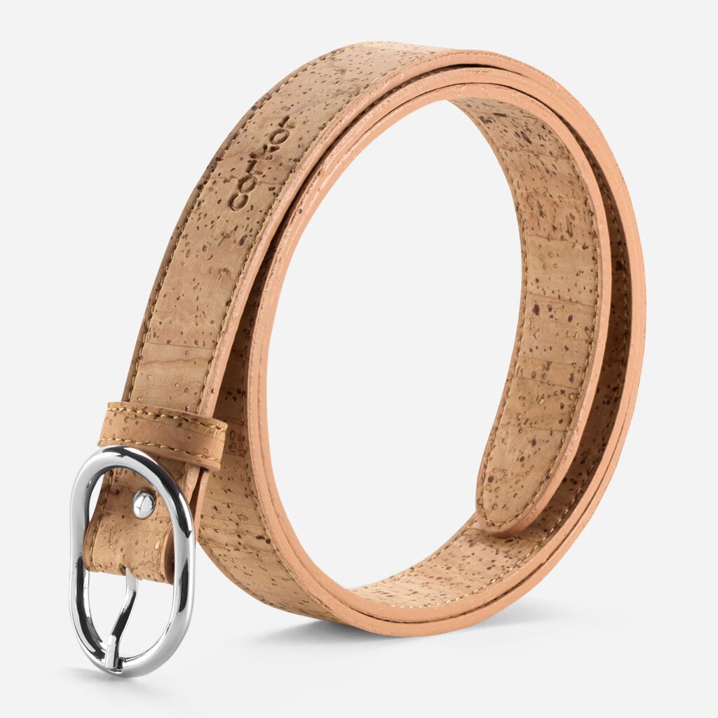 Vegan Belt Women Personalized Cork Belt Non Leather Durable Faux from…