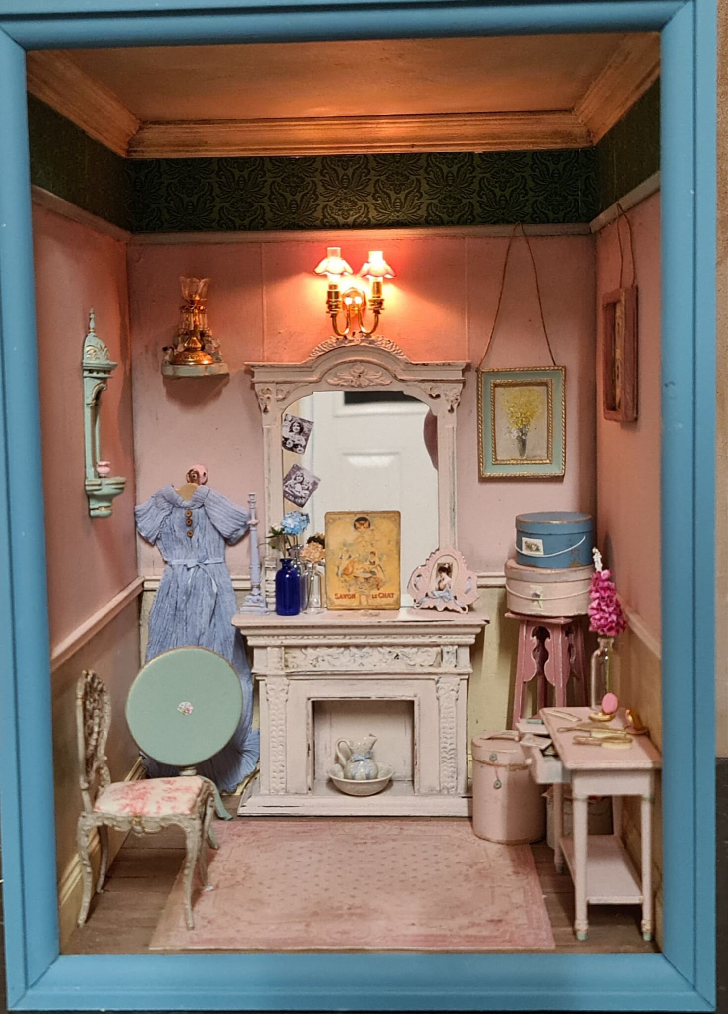 Dolls house decorated room box112th scale Etsy