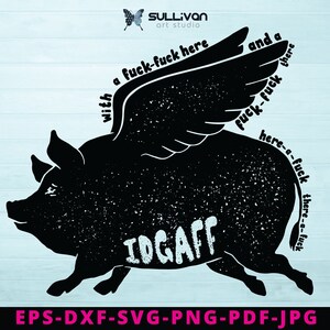 Flying Pig Sarcastic Bundle, Adult Content svg Bundle, Funny Adult Bundle, Cut Files for Cricut, Silhouette, IDGAFF