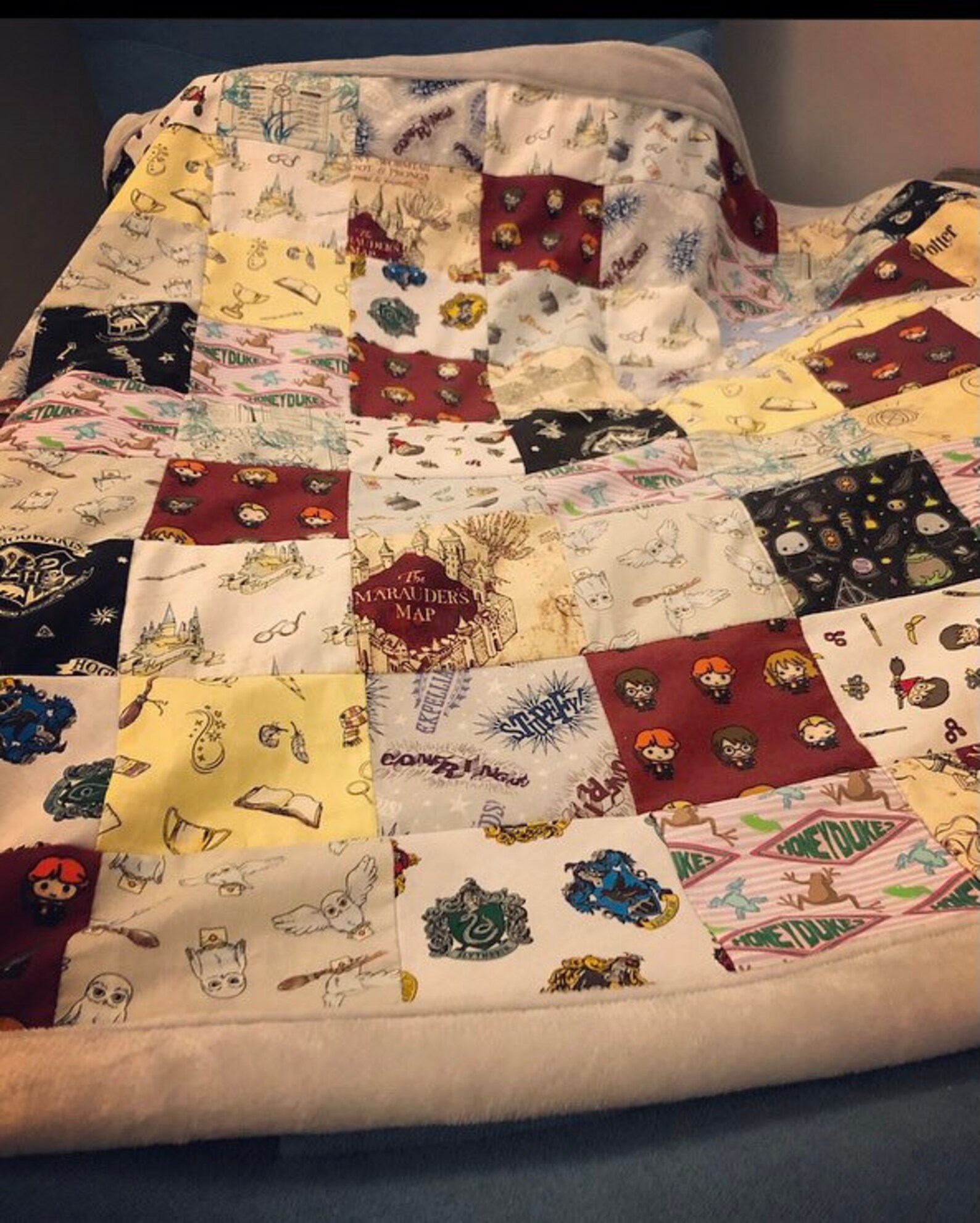 Wizarding blanket l Fleece Blanket l Snuggle blanket l Magical Etsy