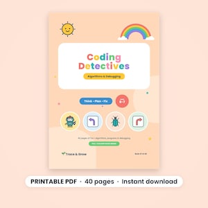 Programmierübungen ohne Computer für Kinder: Algorithmen und Fehlersuche (PDF zum Ausdrucken)