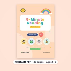 Fiches d'exercices de lecture quotidienne pour la maternelle, format PDF imprimable