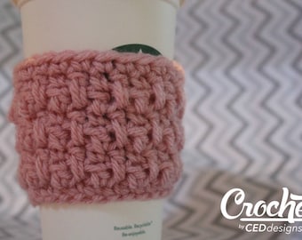 PATTERN ONLY Crochet Coffee Sleeve, The Lulu