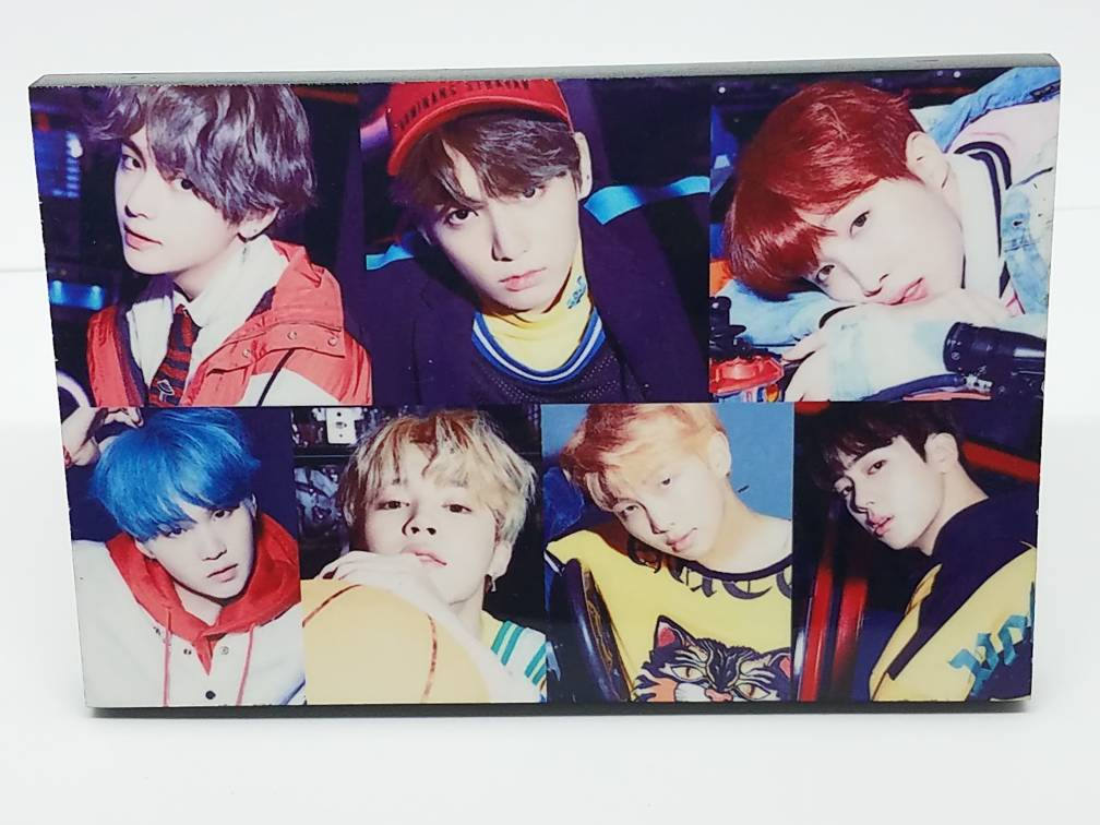 Kpop Bts Frame Bts Table Top Wood Frame Bangtan Boys V Jimin Etsy