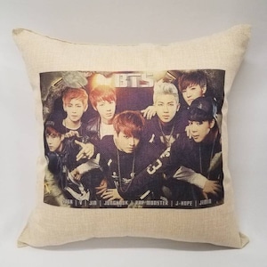 KPOP BTS 40x40cm Linen Pillow Case Cushion Case Bts Bangtan EXO Wanna One K-pop Pillow Cover Perfect Christmas Gift Holiday Gift