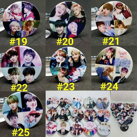 KPOP BTS Acrylic & Plastic Finger Ring Stand Holder Phone Grip