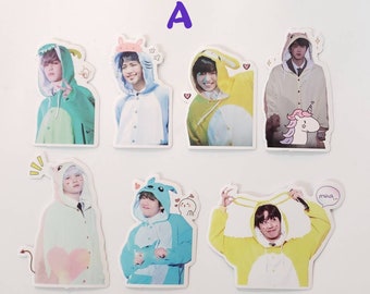KPOP 6CM BTS 7 Pcs Bangtan Boys BTS Stickers For Luggage Cup Notebook Laptop Car Fridge Perfect Christmas Gift Holiday Gift