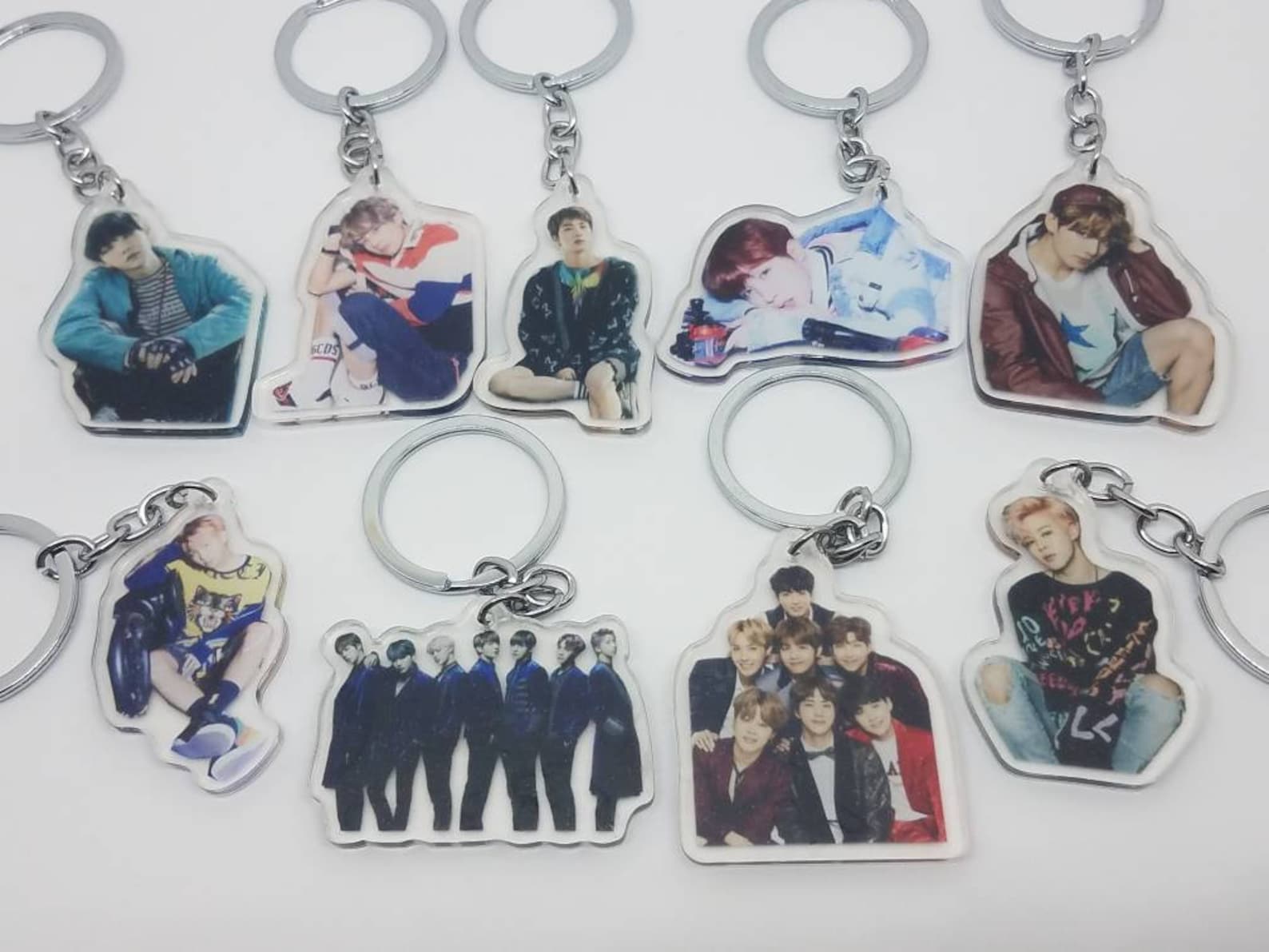 KPOP BTS Doublesided Acrylic Keychain BTS Keychains Bangtan V Etsy