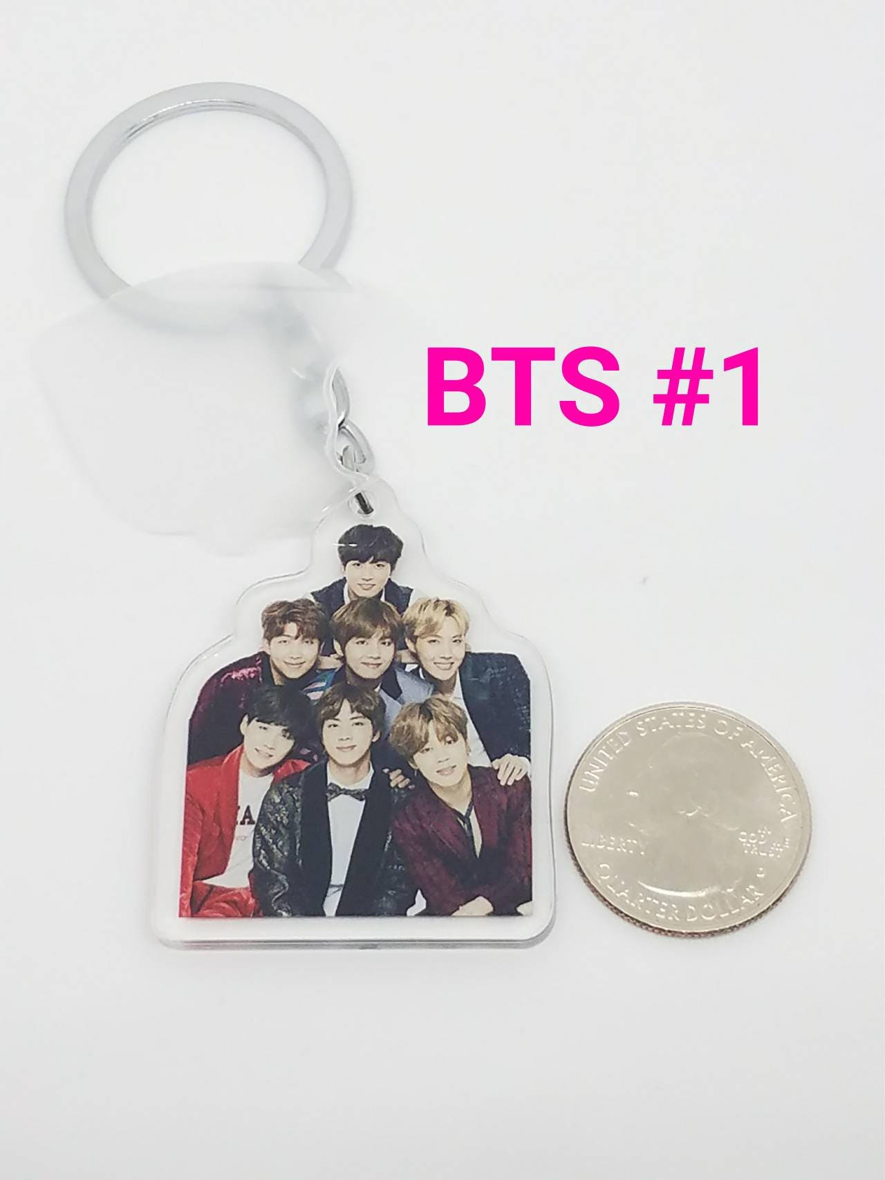 Rap Keychains KPOP BTS Double-sided Acrylic Keychain BTS Keychains Bangtan V Jimin ...