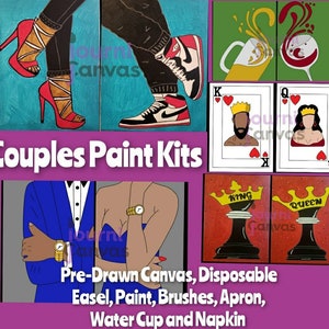 Couples Paint and Sip Kit – Sam's Kreations