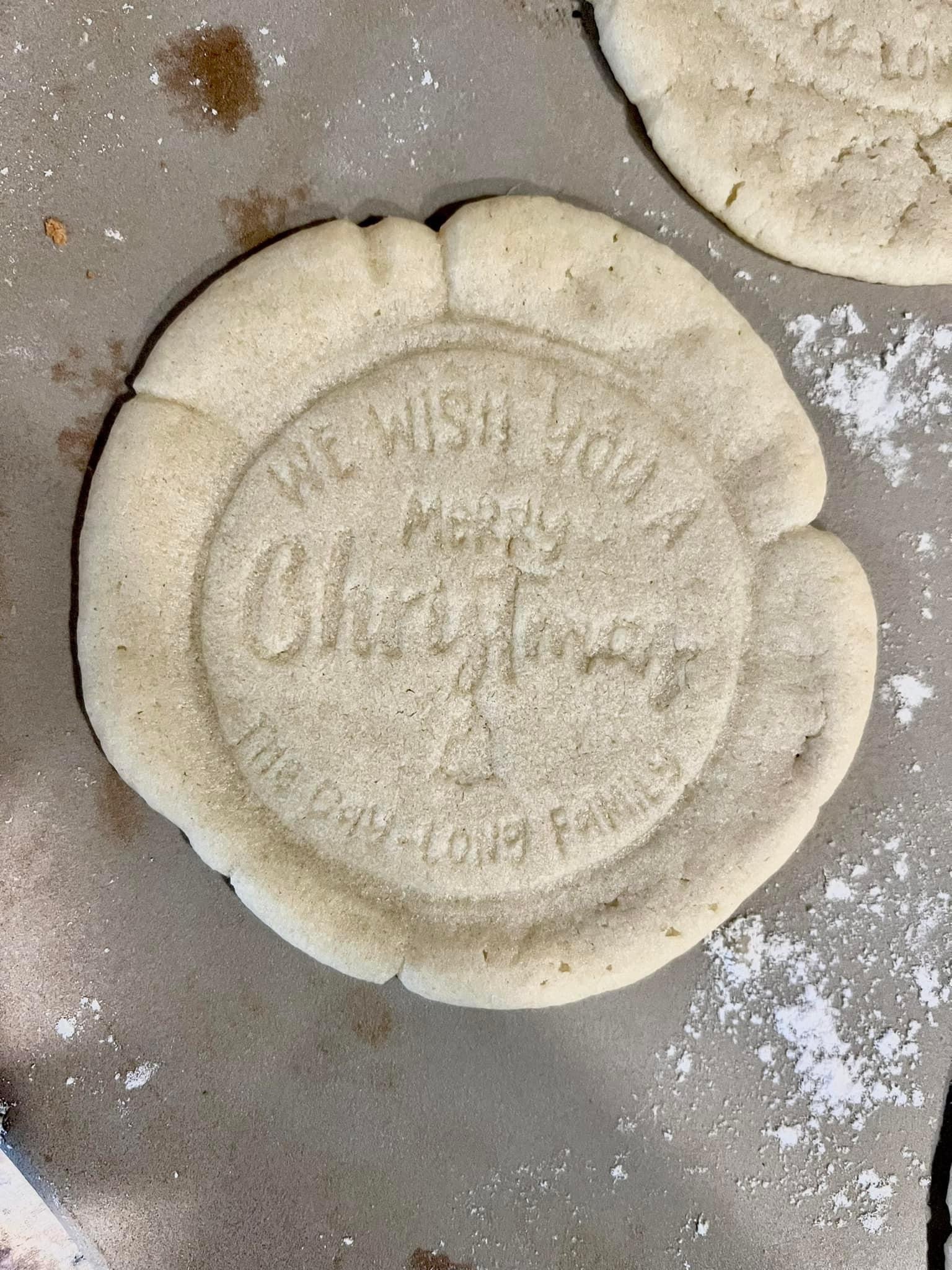 Custom Christmas Cookie Press Etsy