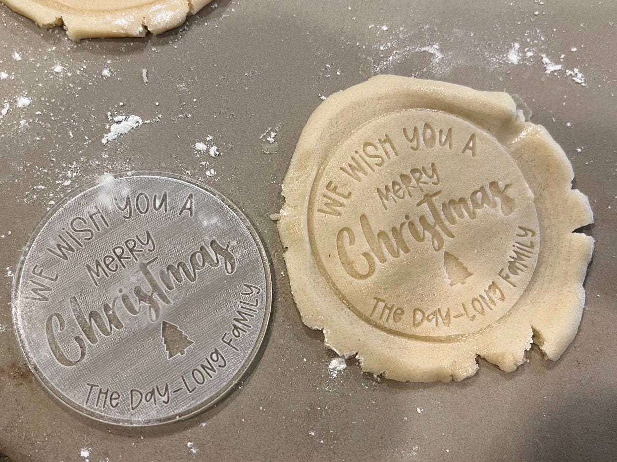 Custom Christmas Cookie Press Etsy