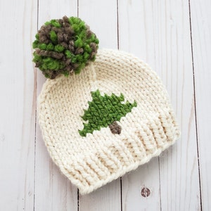 Evergreen Beanie - Knitted Beanie Pattern - Knitting Pattern Only - Digital Download - Winter Hat