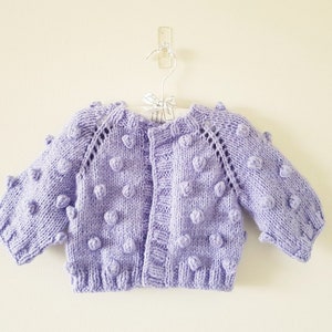 Sweet Dreams Cardigan PDF Download Top Down Knit Baby Cardigan image 2