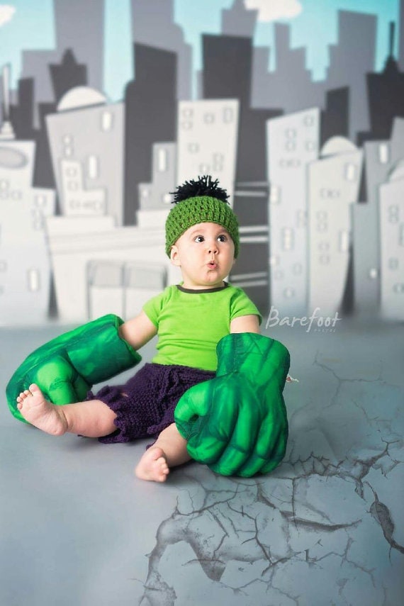 Little Green Hulk Outfit CROCHET PATTERN ONLY Etsy