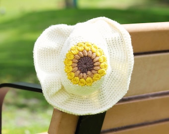 Kansas Sun Hat - CROCHET PATTERN ONLY