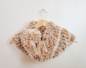 Faux Fur Cowl - Knitting Pattern Only - Digital Download - Winter Accessories - Knit Scarf Pattern