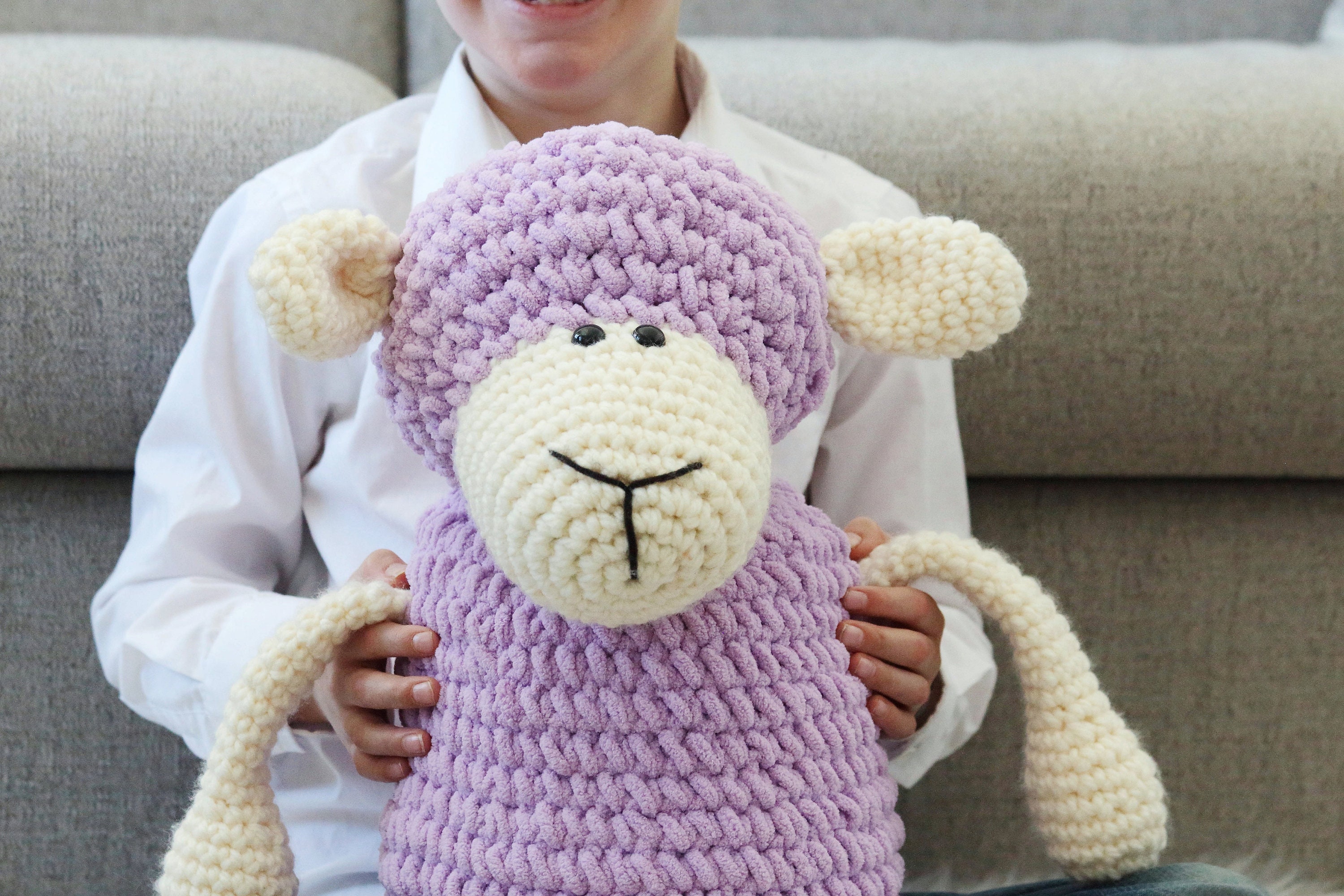 Giant Crochet Plush Sheep Crochet Pattern Etsy
