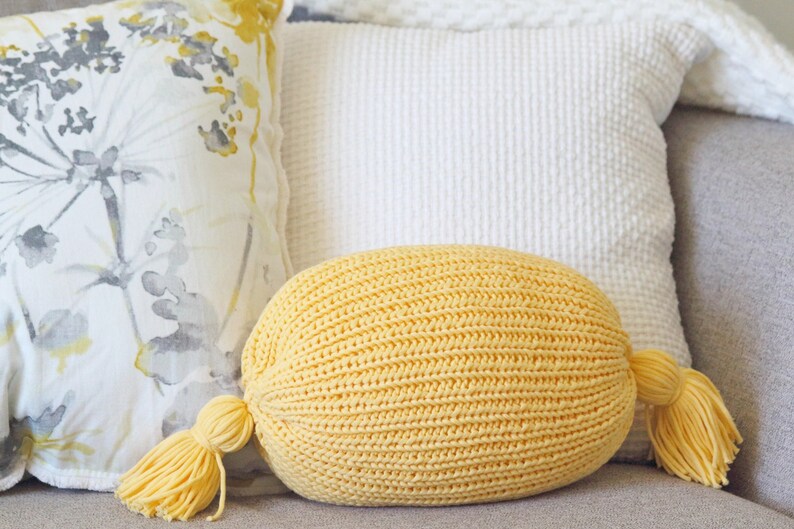 Bolster Pillow Knitting Pattern Digital Download Only Knit Etsy Canada