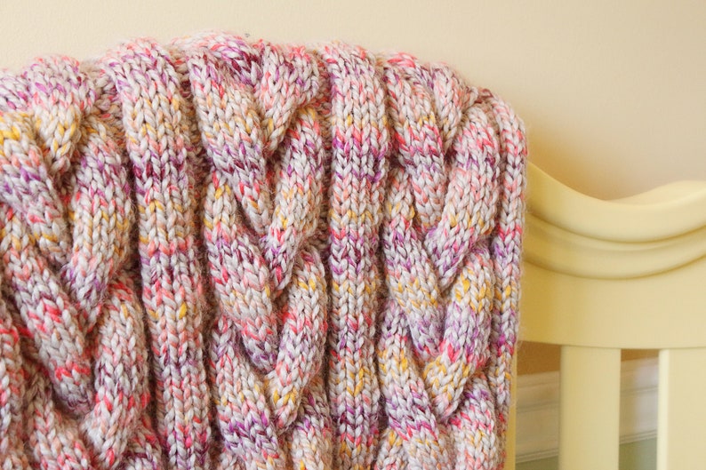 Big Braid Afghan KNITTING PATTERN Etsy