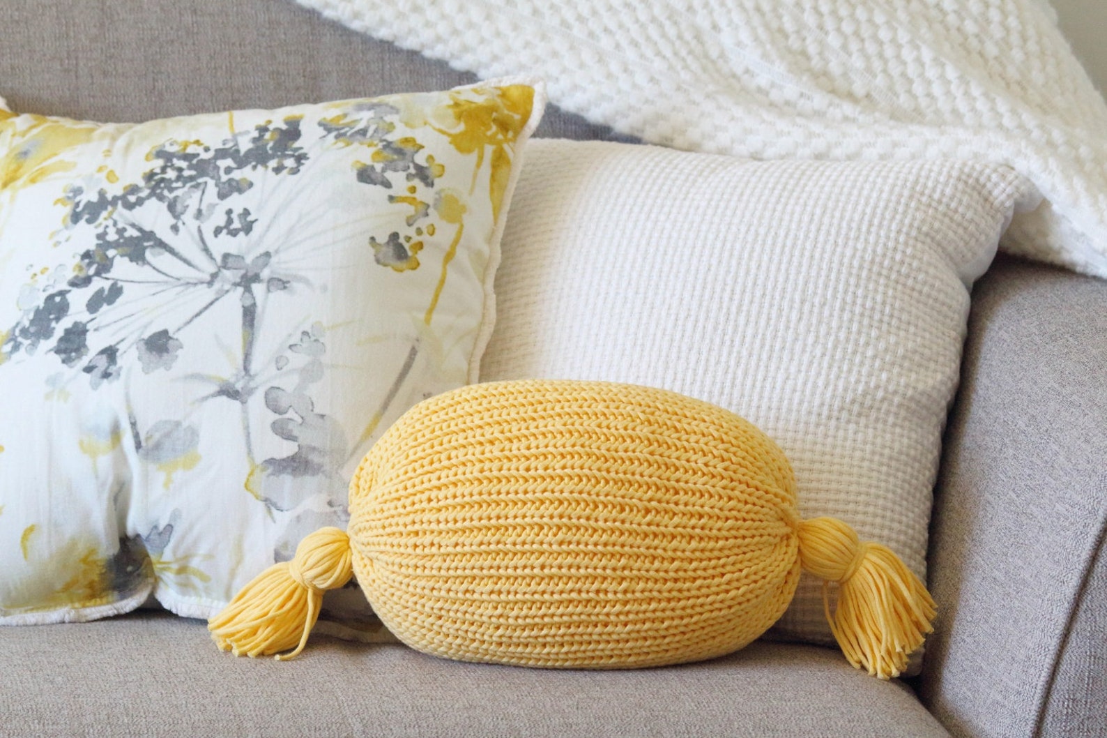 Bolster Pillow Knitting Pattern Digital Download Only Knit Etsy Canada