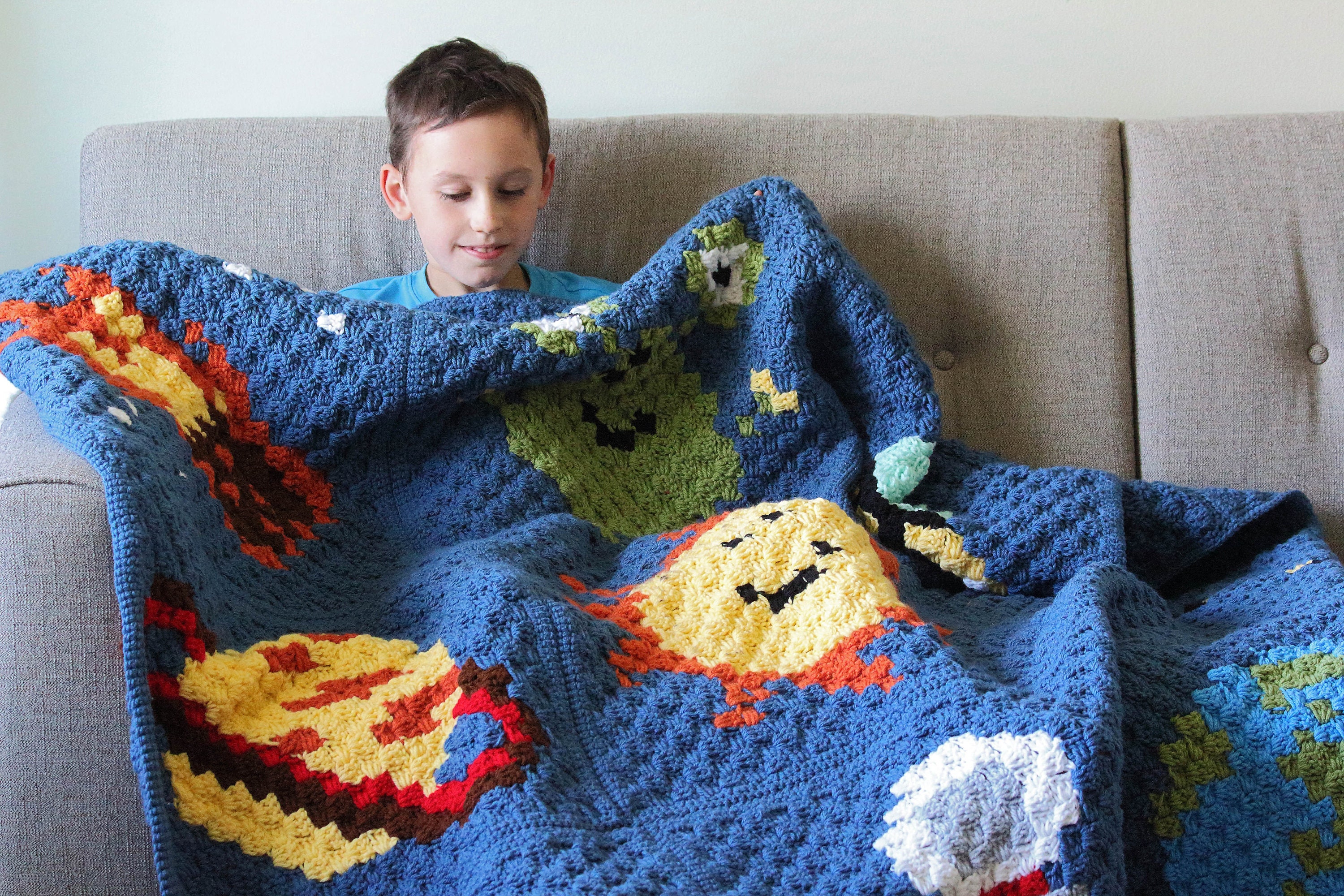 Outer Space C2C Crochet Blanket Crochet pattern only Etsy
