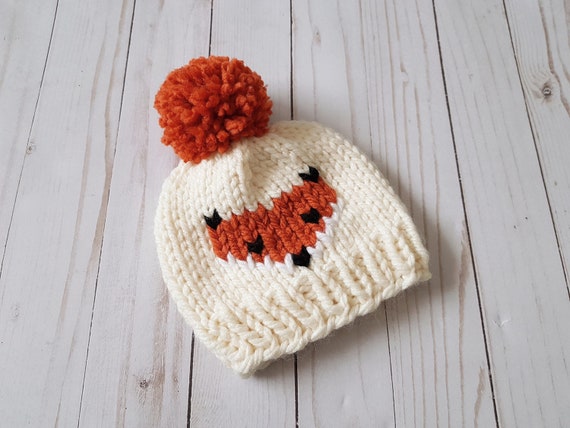 Knit Fox Beanie Pattern – Chunky Forest Friends Series (PDF Download)