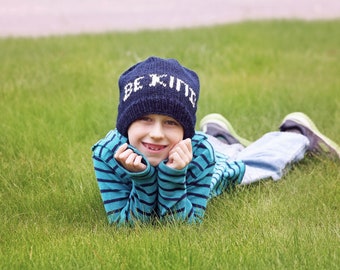 Be Kind Beanie - KNITTING PATTERN ONLY - Anti Bullying Beanie
