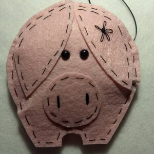 Pig Felt Ornament