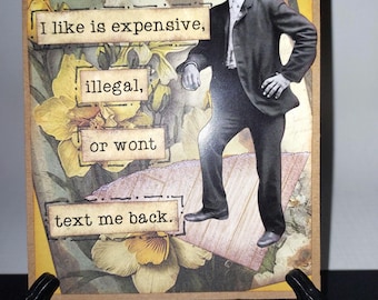 Handmade Note Card with a bit of humor