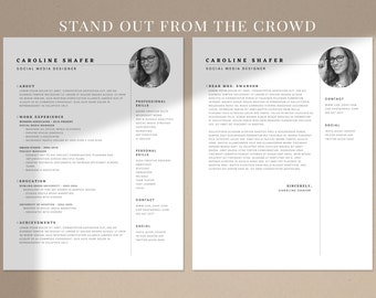 cv template, with photo, professional, resume template, best resume template, executive resume, marketing resume, resume, one page resume